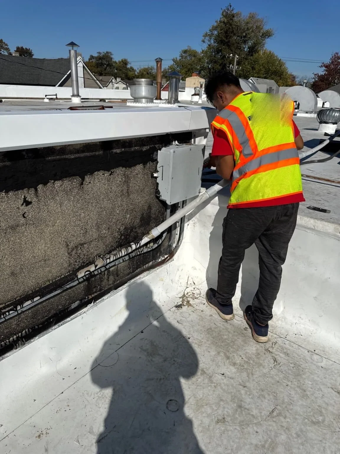 Occupied Commercial Building Reroofing in Newport News, VA